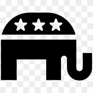 Republican Party Computer Icons Symbol Election Politics - Republican Black And White, HD Png Download