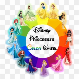 Disney Characters Color Wheel, HD Png Download