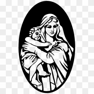 Mary Bethlehem Child Jesus Nativity Scene - Mary And Baby Jesus Vector Png, Transparent Png