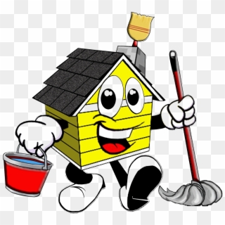 Cleaning Clipart Trans - House Cleaning Cartoon, HD Png Download