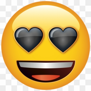 Emoji With Pink Heart Eyes, HD Png Download
