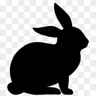 Easter Bunny Rabbit Silhouette Clip Art - Rabbit Silhouettes, HD Png Download