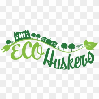 Eco Huskers Logo In Green - Graphic Design, HD Png Download