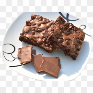 Brownie De Chispas - Chocolate, HD Png Download