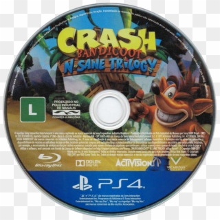 Crash N Sane Disc Brazil - Crash Bandicoot N Sane Trilogy Disc, HD Png Download