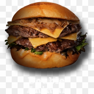 Double Crust Beef, Mustard Grilled, Double Sharp Cheddar, - Fast Food, HD Png Download