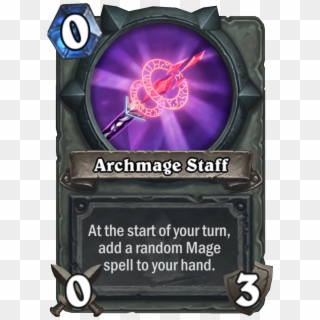 Archmagestaff - Hearthstone Kobolds And Catacombs Weapons, HD Png Download
