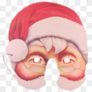 Load Image Into Gallery Viewer, Santa Face Mask - Plush, HD Png Download