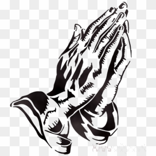 Praying Hands Hand Clipart Drawing Transparent Png - Praying Hands Clipart, Png Download