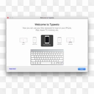 Typeeto Welcome - Apple Wireless Keyboard, HD Png Download