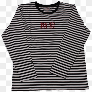 Image Of Ss18 B/w Striped Long Sleeve Tee - Syrup Clothing, HD Png Download