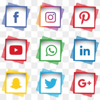 Social Media Png Icons Download - Vector Social Media Logo Png, Transparent Png
