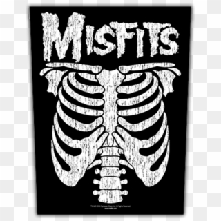 Img - Misfits Long Sleeve Shirt Skeleton, HD Png Download