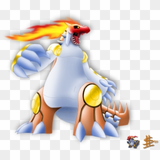 Fusion Cubone Groudon Infernpe By Esepibe - Tyranitar Groudon Fusion, HD Png Download