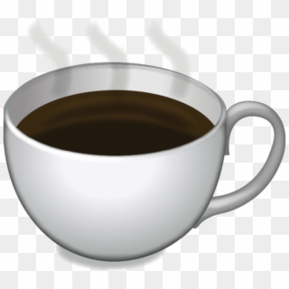 Coffee Emoji Png Clipart Black And White - Coffee Cup Emoji Png, Transparent Png