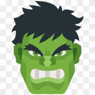 Hulk Icon Emoji Face Png Clipart Image - Hulk Icon Png, Transparent Png