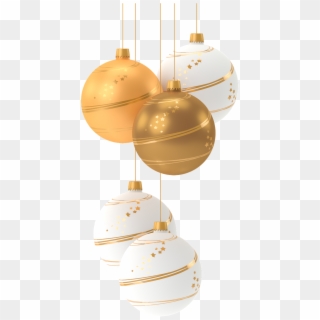 Transparent Gold Christmas Baubles, HD Png Download