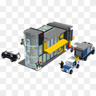 Transparent Money On Fire Png - Lego City Bank Moc, Png Download