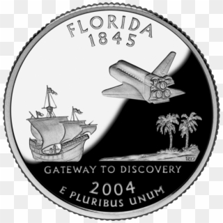 Florida - Florida State Quarter, HD Png Download