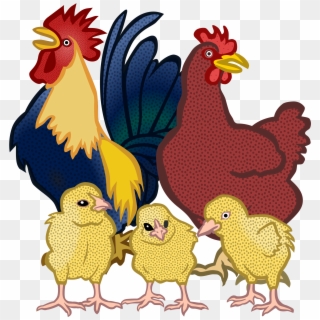 Chicken Chickens Vector Clipart Image Free Stock Photo - Chickens Clipart, HD Png Download