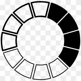 Color Wheel Black And White - Black And White Color Wheel Icon Png, Transparent Png