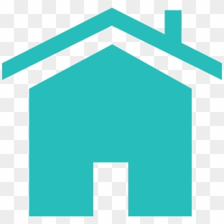Teal House Icon Png , Png Download - Home Clipart Aqua, Transparent Png