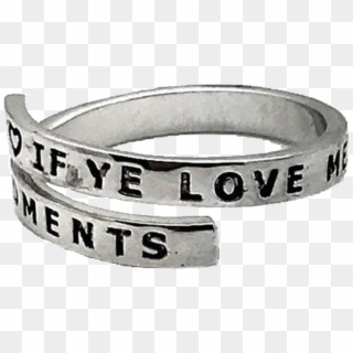 If Ye Love Me 2019 Youth Theme Ring - Silver, HD Png Download