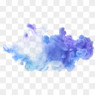 Blue Ink Cloud Png, Transparent Png