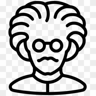 Png File - White Icon Einstein Png, Transparent Png