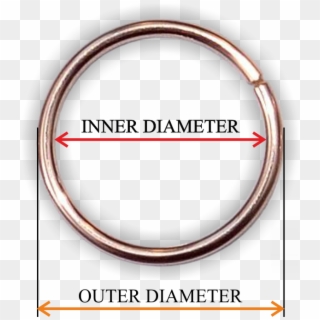 Measuring Nose Rings By Inner Diameter - All Ring Diameter Sizes, HD Png Download