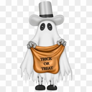 Free Png Download Halloween Ghost With Trick Or Treat - Trick Or Treat Ghost, Transparent Png