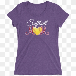 Softball Mom Ladies' Short Sleeve T-shirt Softball - Active Shirt, HD Png Download