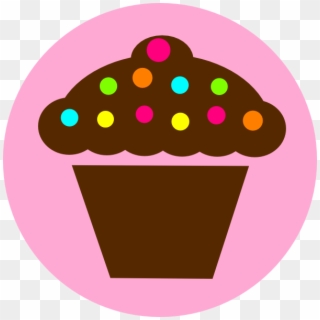 Chocolate Cupcakes Clipart - Food Png Icon Pink, Transparent Png