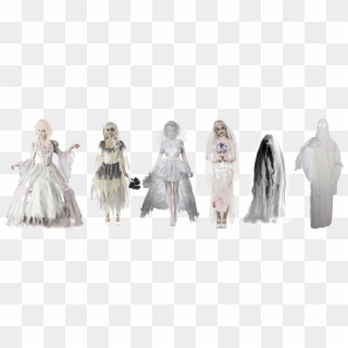 Adult Content Safesearch Halloween, Decoration, Ghosts, - Transparent Background Lady Ghost Png, Png Download