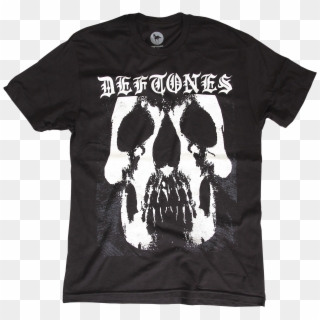Glowing Skull Black T-shirt $30 - Deftones Deftones, HD Png Download