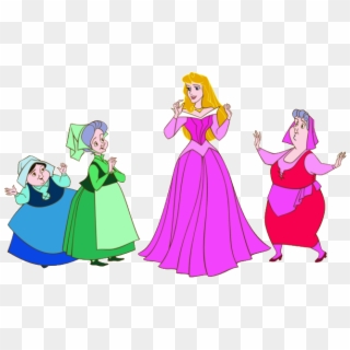 Disney Fairy Godmothers Sleeping Beauty Png - Main Fairy Godmother Sleeping Beauty, Transparent Png