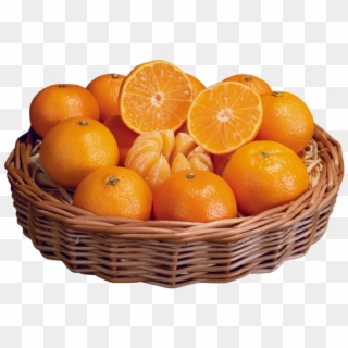 Oranges In Basket - Oranges In A Basket, HD Png Download