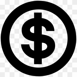 Vector Dinero Png - Black And White Dollar Sign, Transparent Png
