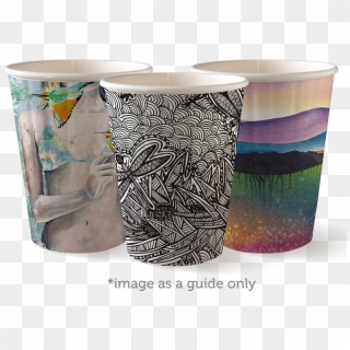 8oz Art Series Double Wall Cups Are Great For Hot Drinks - Coffee Cup, HD Png Download