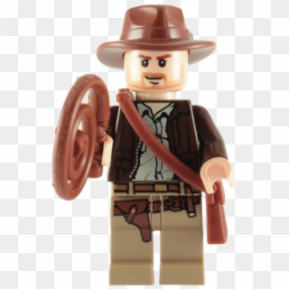 Lego Indiana Jones Minifigure With Whip And Satchel, HD Png Download