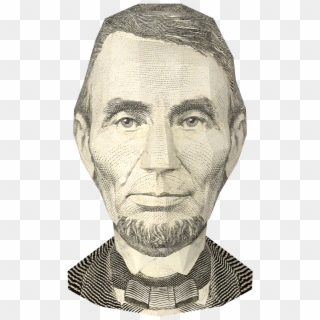 Us $5 Bill- Abraham Lincoln - Sketch, HD Png Download