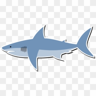 Great White Shark Bull Shark Shark Finning Lemon Shark - Cartoon Image Of Shark, HD Png Download