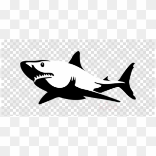 Great White Shark Black And White Clipart , Png Download - Editing Picsart Logo Png, Transparent Png