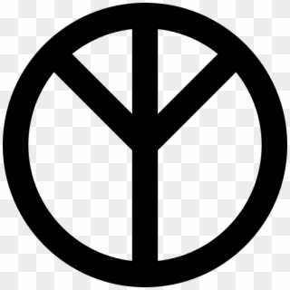 Upside Down Peace Sign - Peace Symbol Png, Transparent Png