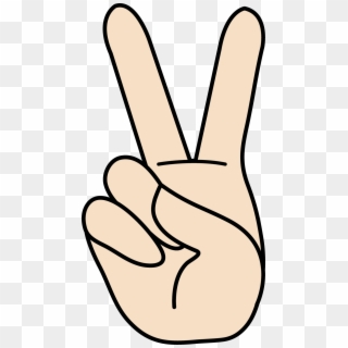 Peace Sign Clip Art - Clip Art Peace Sign Hand, HD Png Download