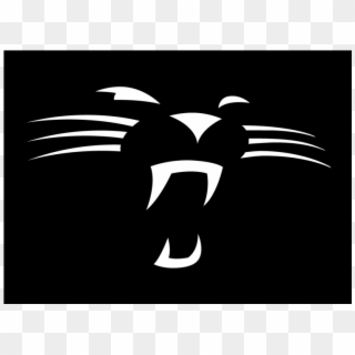 Carolina Panthers Iron On Stickers And Peel-off Decals - Black Carolina Panthers Logo, HD Png Download
