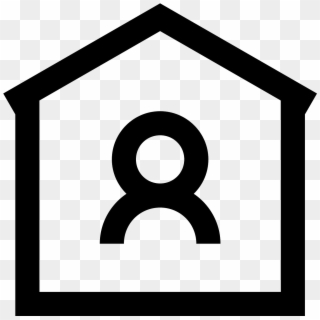 Person At Home Icon Free Png And Vector - Icon, Transparent Png