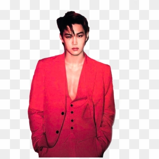 Love - Red Suit Kim Jong In Suit, HD Png Download