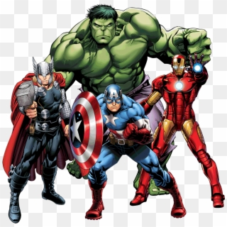 Avengers Png Clipart - Hulk Captain America Iron Man Thor, Transparent Png