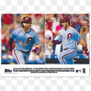 2019 Topps Now 690 Bryce Harper Philadelphia Phillies - College Baseball, HD Png Download